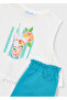 Girl's Sleeveless T-Shirt and Shorts Set 3228 - 3