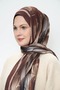 شال من الخيزران بنمط زهور خطية - 3
