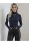 Finger Detail Women's Bodysuit – Long Sleeve Stretchy and Soft Fabric Casual Stylish and Elegant - 2