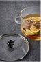Carlton Black Lid Heat Resistant Glass Pot - 2