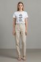 Women's White Printed Basic T-Shirt – Crew Neck Short Sleeve Cotton Comfortable Casual T-Shirt, T-Shirt