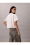 Women's Ss Boxy Fit Graphic Detailed Crop T-Shirt - 3