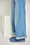 Y996271002 Blue Suede Tassel Detailed Women's Ballerinas - 4