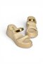 Y973518509 Beige Thick Soled Women's Slippers - 7