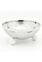 Metal Fruit & Candy Bowl – Premium Silver Finish, Multipurpose Decorative Serving Bowl,