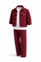 Unisex Kids Burgundy Color Denim - Jeans - 3