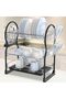 Dish Rack | Stainless Steel Kitchen Shelf Organizer for Plates, Crockery, Utensils, and Cut