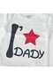 Cotton Crew Neck Baby Bodysuit with Snap Fasteners on the Shoulder and Bottom - 2