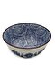 Ceramic Deep Soup Bowl 16×7.5 cm – White with Elegant Blue Floral Design