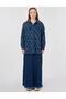 Tifsitmeli Shirt Collar Tunic Navy Blue 11001 - 3