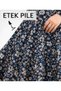 Plus Size Full Lycra Pleated Dress with Lace-Up Sleeves, Elasticated Sleeves, Trendy Circle Neck, Colorful Velvet Dress - 3