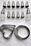 22 Piece Cake and Decorating Set, 12 Pcs Piping Tips, 4 Pcs Piping Nozzles, 6 Cookie Mold Set