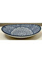 Che Brucia Ceramic Oval Bowl 8", Blue Floral Pattern - 2