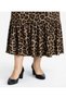Plus Size Full Lycra Pleated Dress with Lace-Up Sleeves, Elasticated Sleeves, Trendy Circle Neck, Colorful Velvet Dress - 4