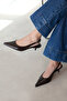 Cuesta Women's Heeled Patent Leather Shoes Brown