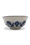 Ceramic Deep Soup Bowl 16×7.5 cm – White with Elegant Blue Floral Design - 2