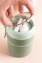 304 Steel Double Layer 680 ml Green Food Storage Container (Not Hot-Proof) Mt249Ys - 5
