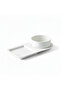 White Porcelain Serving Plate with Bowl – 32cm Platter with 14cm Bowl | Elegant Appetizer