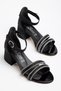 Very Stylish Daily Girls' Heeled Sandals Evening Dress Shoes Black - 3