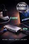 11in1 Type-C Hub USB 3.0 HDMI 4K Vga Lan Sd/Tf 100W Pd Multiplexer Adapter Converter - 3