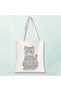 5 Pieces Mandala Cat Bag Painting – Paintable Cloth Bag |   Educational Activity Bag - 2