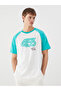 Nevavm Oval Collar Squid Game Printed Combed Cotton Men's T-Shirt