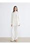 Giyçık Store Den Ecru Stoned Oversized Women's Shirt Tunic - 4