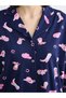 Sparkling Choices from Shining Store Shirt Roba Collar Printed Women's Pajama Set - 3
