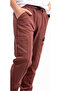 Boy's Brown Sweatpants with Cargo Pockets, Embroidered Logo, Elasticated Waist and Ankle Cuffs, and Drawstring Ties - 5