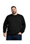 Men's Large Size Black Crew Neck Knitwear Sweater 5Xl-6Xl-7Xl-8Xl