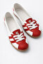 Women's Sneakers Lace-Up Casual Comfortable Retro Striped Ballerinas - 4