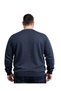 Men's Large Size Melange Navy Blue Crew Neck Knitwear Sweater 5Xl-6Xl-7Xl-8Xl - 4