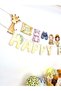 Safari Theme Happy Birthday Banner – Safari Birthday Wall Decoration