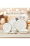 ARIA White 32-Pc Bone China Dinnerware Set|Plates,Bowls,Cups Kitchen|Perfect for 6 Persons - 7