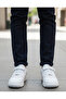 012 Black and White Velcro Elastic Unisex Boys' Sports Shoes - 3