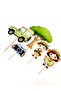 Safari - Explorer and Animals Themed XL Cake Decoration Set - 7