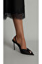 Range Lace Stone-Embellished Pointed Toe Heels Black - 2