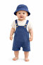 Baby Boy Safari Hat and Pocket Salopet Set