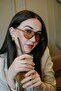 Tf Transparent Frame Honey Color Glass Sunglasses - 2