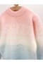 Pulover Mohair Sweet You, corai-alb-bleu - 4