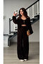 Bitter coffee velvet 3-piece set - 4