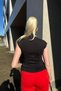 Stand-Up Collar Low-Shoulder Bodysuit - 5