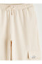 Beige Elastic Waist Boy's Cargo Shorts - 3