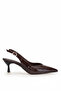 Elit Pm439 K3020 Women's Classic Heeled Shoes Brown