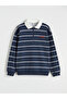 Sparkling Choices from Shining Store Devrik Roba Collar Striped Boy's T-Shirt - 3