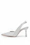 Elit Pm439 K3010 Women's Classic Heeled Shoes Silver - 3