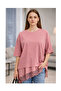 Stylish Satin and Lace Detailed Blouse