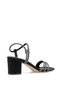 Elit Pm309 K647-4 Women's Stoned Classic Heeled Shoes Black - 4