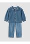 Selections I Embroidered Baby Girl Jean Shirt and Jean Pants from Freezen Store - 2