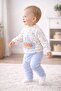 Dino Embossed Printed Baby Boy Set with Pocket Detail - 8